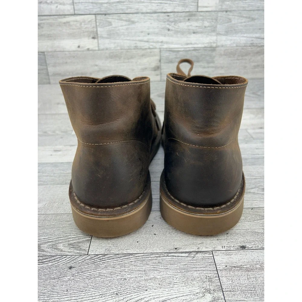 Clarks Bushacre 3 Men Beeswax‎ Brown Leather Chukka Desert Boots Size 9.5M